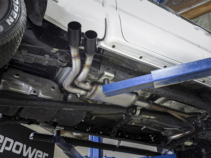aFe  POWER Rebel Series Middle-Side Exit SS Cat-Back Exhaust System 49-46032-B Photo - Mounted