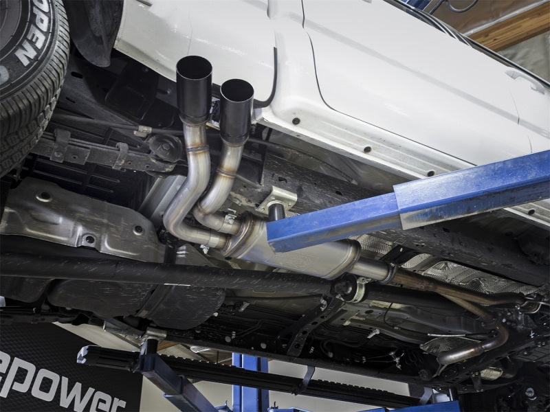 aFe  POWER Rebel Series Middle-Side Exit SS Cat-Back Exhaust System 49-46032-B Photo - Mounted