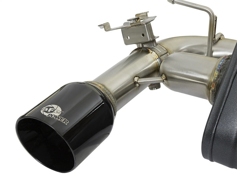aFe MACHForce XP Exhausts Axle-Back 12-15 BMW 335i 3.0T (SS w/Black Tips) 49-36336-B 49-36336-B Photo - Unmounted