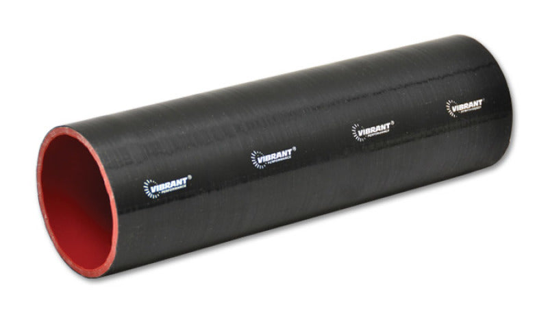 Vibrant 4 Ply Silicone Sleeve, 4.5" I.D. x 12" Long - Black 27231 Photo - Primary