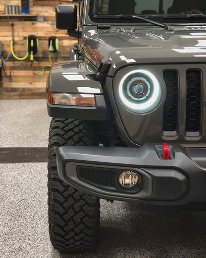 ORACLE Lighting Oracle Oculus Bi-LED Projector Headlights for Jeep JL/Gladiator JT - Matte Black - 5500K 5839-504 5839-504 Photo - lifestyle view