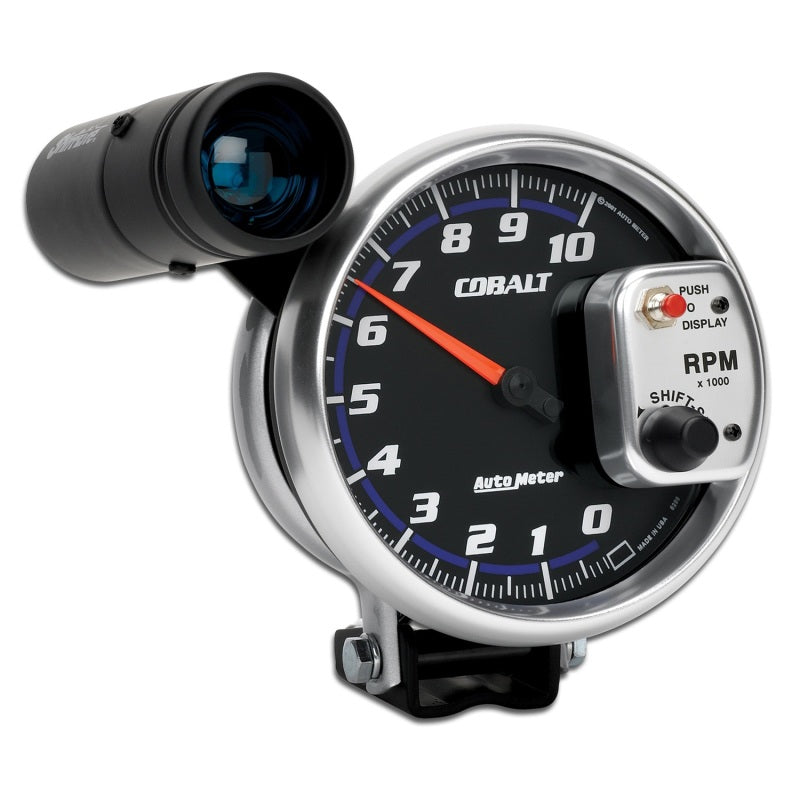 Autometer Gauge, Tachometer, 5", 10K Rpm, Pedestal W/ Ext. Shift-Lite, Cobalt 6299 User 1