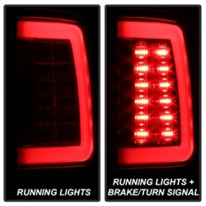 Spyder 13-14 Dodge Ram 1500 LED Tail Lights - Red Clear ALT-YD-DRAM13V2-LED-RC 5084071 5084071 Photo - Primary