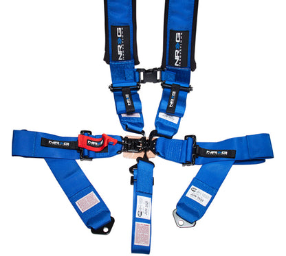 NRG Belt Harness SFI 16.1 5PT 3in. Seat / Latch Link - Blue SBH-5PCBL Photo - Primary
