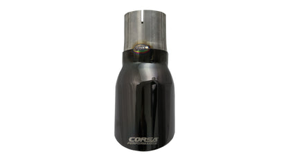 Corsa Single Universal 2.75in Inlet / 4in Outlet Black PVD Pro-Series Tip Kit TK005BLK TK005BLK Photo - Unmounted