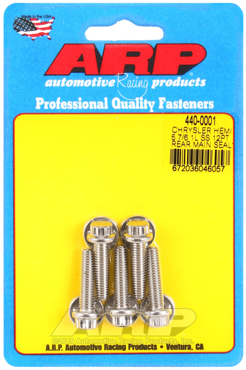 ARP Rear Motor Cover Bolt Kit for Chrysler hemi 5.7/6.1L 440-0001 Photo - Primary