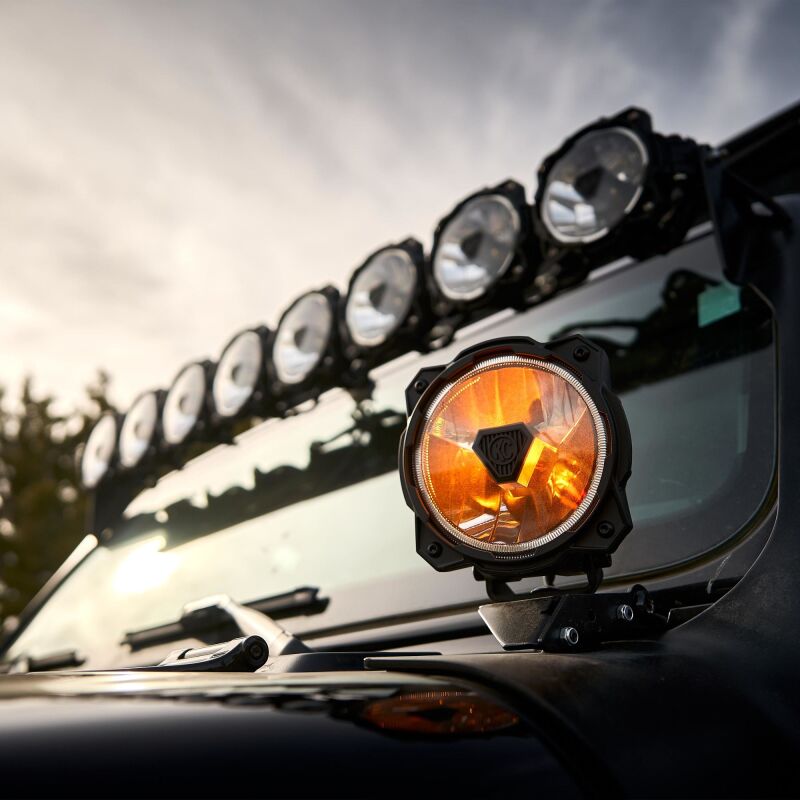 KC HiLiTES Gravity Titan LED 6in. - Pair Pack (Wide-40 Beam) 91403 91403 Photo - lifestyle view