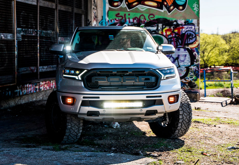 Cali Raised LED Cali Raised 19-22 Ford Ranger 22 Bumper Hidden Led Light Bar Brackets Kit For - W/ 22 Inch Led Bar CR2923 CR2923 Photo - Primary