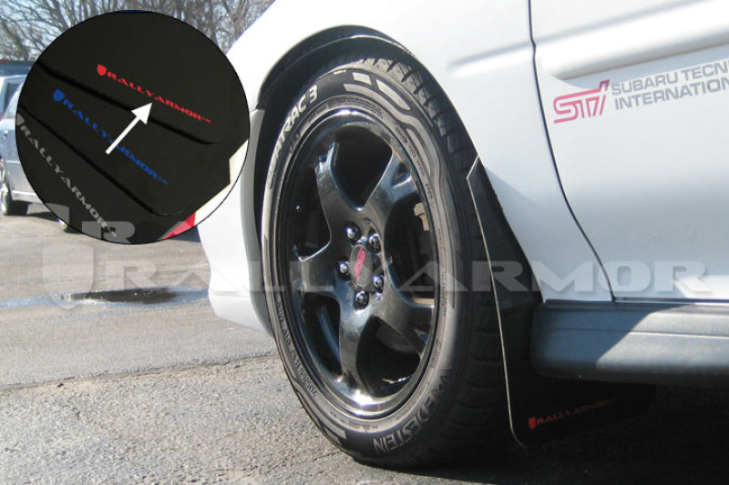 Rally Armor 93-01 Impreza UR Rally Mud flap Red Logo MF2-UR-BLK/RD User 1