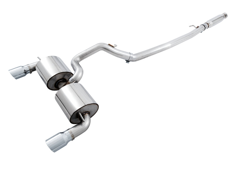 AWE Tuning Ford Focus RS Touring Edition Cat-back Exhaust- Resonated - Chrome Silver Tips 3020-32036 3020-32036 Photo - Primary