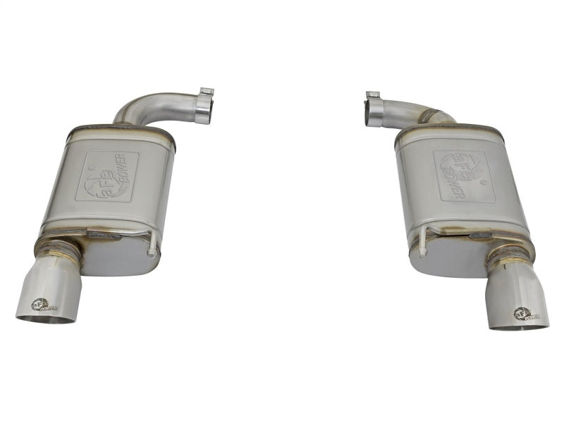 aFe MACH Force-Xp 2-1/2in 409 Stainless Steel Axle-Back Dual Exhaust w/Pol 49-43085-P Photo - Unmounted