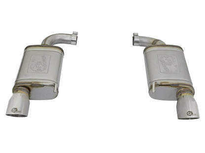 aFe MACH Force-Xp 2-1/2in 409 Stainless Steel Axle-Back Dual Exhaust w/Pol 49-43085-P Photo - Unmounted