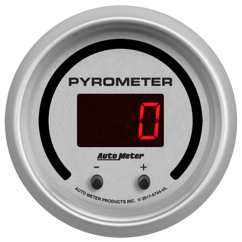 Autometer 52.4mm Silver Two Channel 0-2000 Degree Pyrometer (EGT) Ultra-Lite Elite Digital Gauge 6744-UL 6744-UL User 2