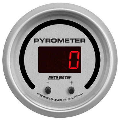Autometer 52.4mm Silver Two Channel 0-2000 Degree Pyrometer (EGT) Ultra-Lite Elite Digital Gauge 6744-UL 6744-UL User 2