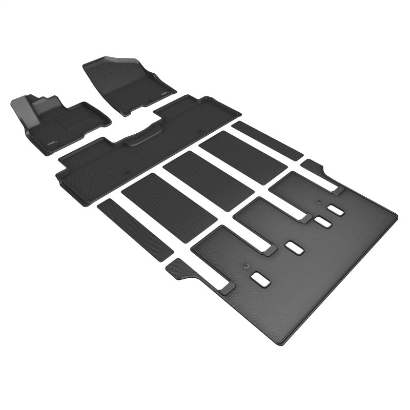 3D MAXpider 22-24 Kia Carnival 7-Seat W/ Rear Auto Seat Kagu Black R1 R2 R3 L1KA06301509 L1KA06301509 Photo - Primary