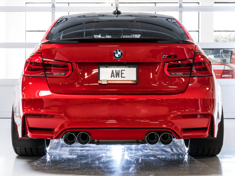 AWE Tuning BMW F8X M3/M4 SwitchPath Catback Exhaust - Chrome Silver Tips 3025-42070 3025-42070 Photo - Mounted