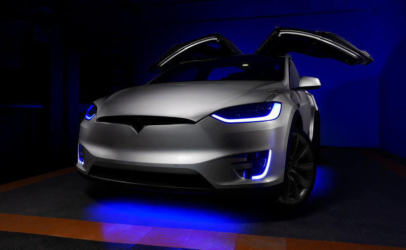 ORACLE Lighting 16-21 Tesla Model X Dynamic ColorSHIFT Headlight & Fog Light DRL Upgrade Kit 1467-332 1467-332 Photo - Mounted