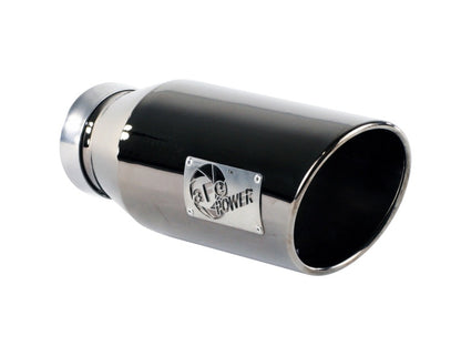 aFe MACH Force-Xp 4in 409 Stainless Steel Exhaust Tip: 4 In x 6 Out x 15 L 49-92018-BC Photo - Unmounted