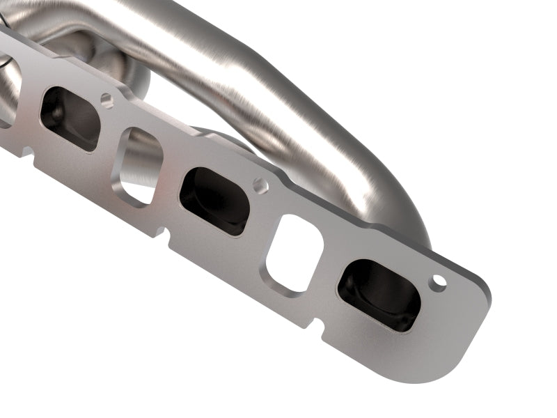 aFe Power Twisted Steel 304SS Shorty Header 2021 Ram 1500 TRX V8-6.2L (uncoated) 48-32030 48-32030 Photo - Close Up