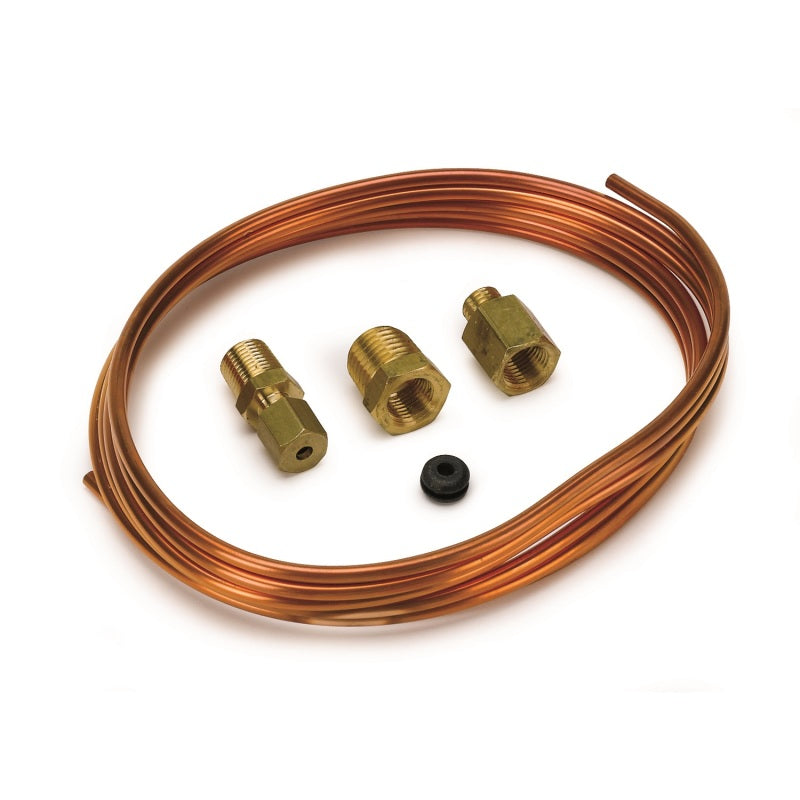 Autometer Tubing, Copper, 1/8", 6ft. Lenght, Incl. 1/8" Nptf Brass Compression F 3224 Photo - Primary