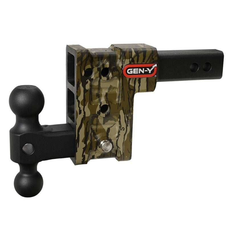 GEN-Y Hitch Gen-Y Mega Duty 2in Shank 5in Drop 2K TW 16K Hitch w/GH-051 Dual-Ball - Mossy Oak GH-513-MO GH-513-MO User 1