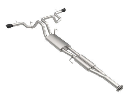 Kooks Headers Kooks 2021+ Ford F150 2.7/3.5/5.0L 3in Dual Cat-Back Side Exit Exhaust w/Black Tips 13704240 13704240 Photo - Unmounted