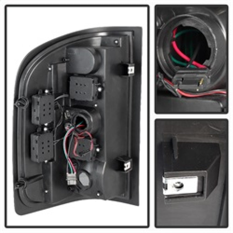 SPYDER Xtune Chevy Silverado 07-13 LED Tail Lights Black Smoke ALT-JH-CS07-LED-BKSM 5077493 5077493 Photo - Unmounted