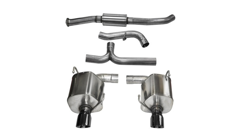 Corsa 08-10 Subaru Impreza WRX Sedan 2.5L Turbo Manual 3in Sport Cat-Back Exhaust w/4in Black Tips 14865BLK 14865BLK Photo - Primary
