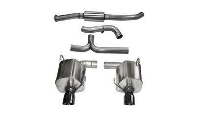 Corsa 08-10 Subaru Impreza WRX Sedan 2.5L Turbo Manual 3in Sport Cat-Back Exhaust w/4in Black Tips 14865BLK 14865BLK Photo - Primary