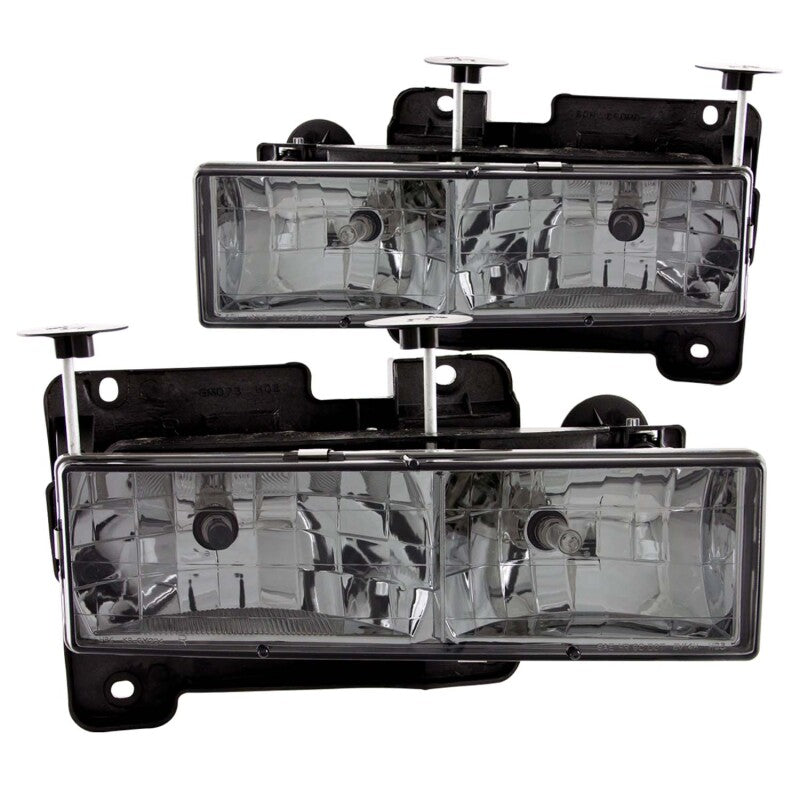 Anzo 1988-1998 Chevrolet C1500 Crystal Headlights w/ Smoke Lens 111061 Photo - Primary