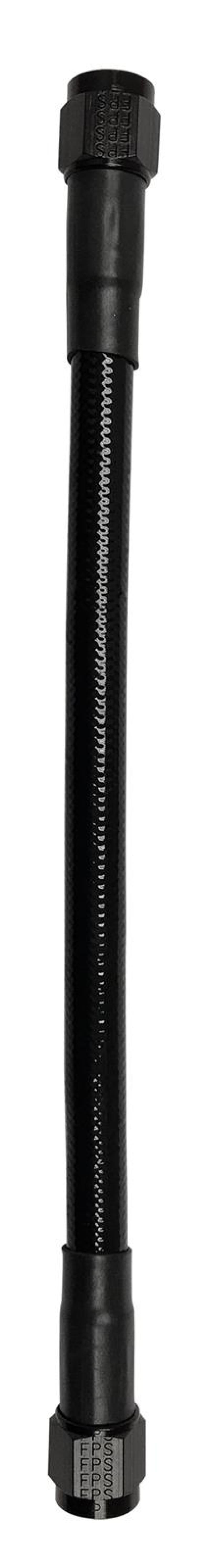 Fragola -10AN Ext Black PTFE Hose Assembly Straight x Straight 96in 6029-1-1-96BL 6029-1-1-96BL Photo - Primary