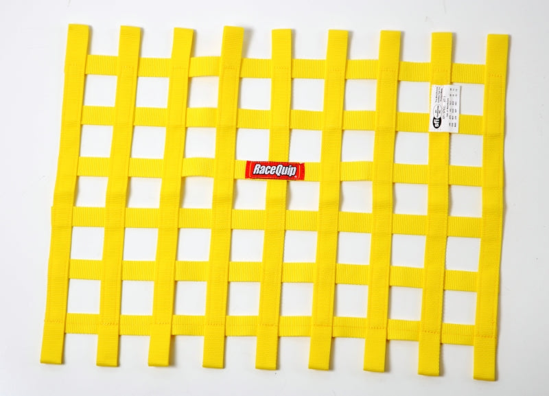 Racequip Race-Quip Ribbon Window Net; SFI Certified; Color: Yellow 725035 Photo - Primary