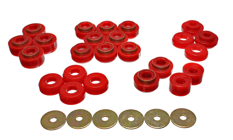 Energy Suspension Body Mount Set Red Chevrolet Caprice All 1991-1996 3.4145R Photo - Primary