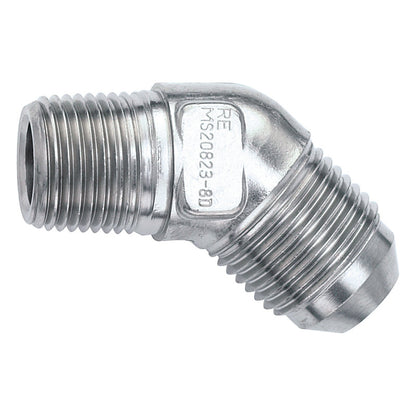 Russell Stainless 45 Deg. Flare, 1/8 Pipe to -3 660932 Photo - Primary
