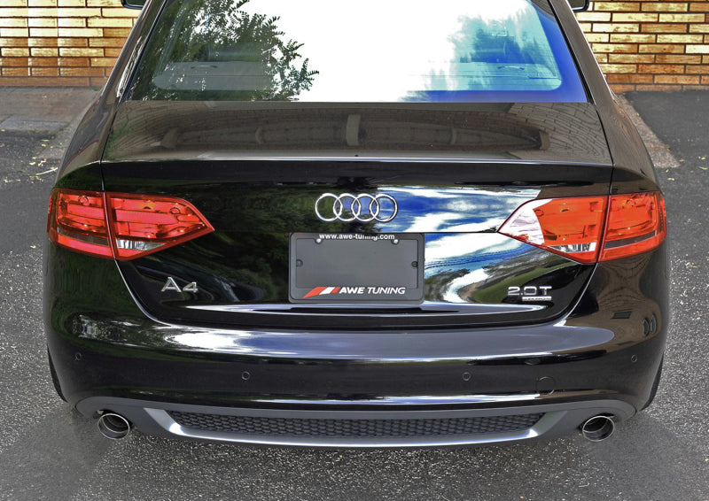 AWE Tuning Audi B8 A4 Touring Edition Exhaust - Dual Outlet Polished Silver Tips 3015-32030 3015-32030 Photo - out of package