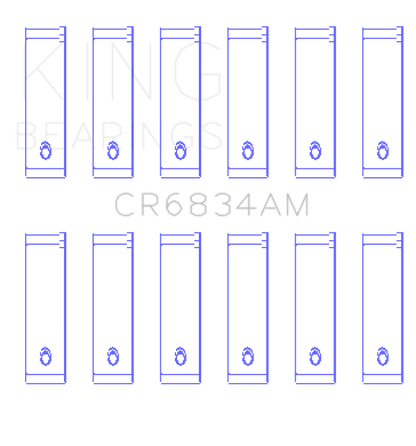 King Engine Bearings Chrysler 3.3/3.8 V6 +.002 Os/Od (Size +0.25mm) Connecting Rod Bearing Set CR6834AM0.25 CR6834AM0.25 Photo - Primary