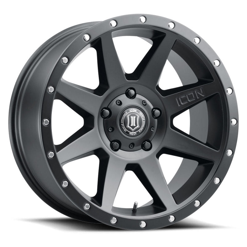ICON Rebound 20x9 -12mm Offset 5x5 BP 4.5in BS 71.5mm Bore Satin Black Wheel 1820907345SB 1820907345SB Photo - Primary