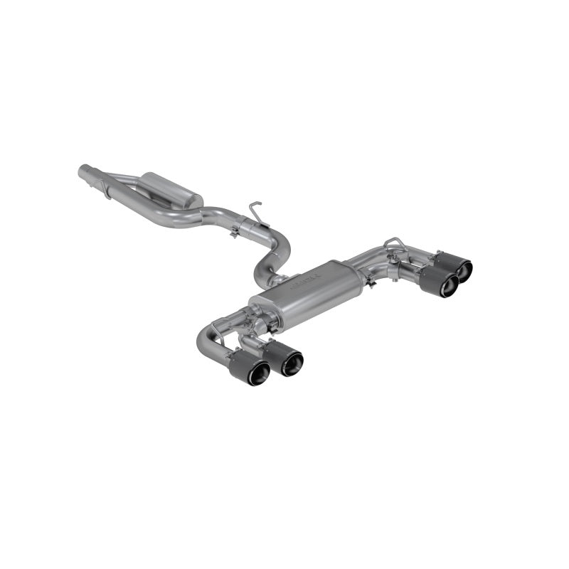 MBRP 15-19 VW Golf R 3 in Cat Back w/ 4 in OD Quad Carbon Fiber Tips - T304 S46053CF S46053CF Photo - Primary