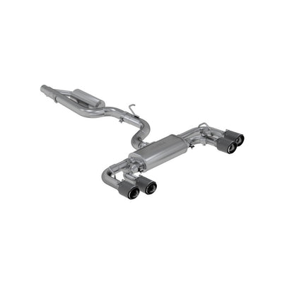 MBRP 15-19 VW Golf R 3 in Cat Back w/ 4 in OD Quad Carbon Fiber Tips - T304 S46053CF S46053CF Photo - Primary