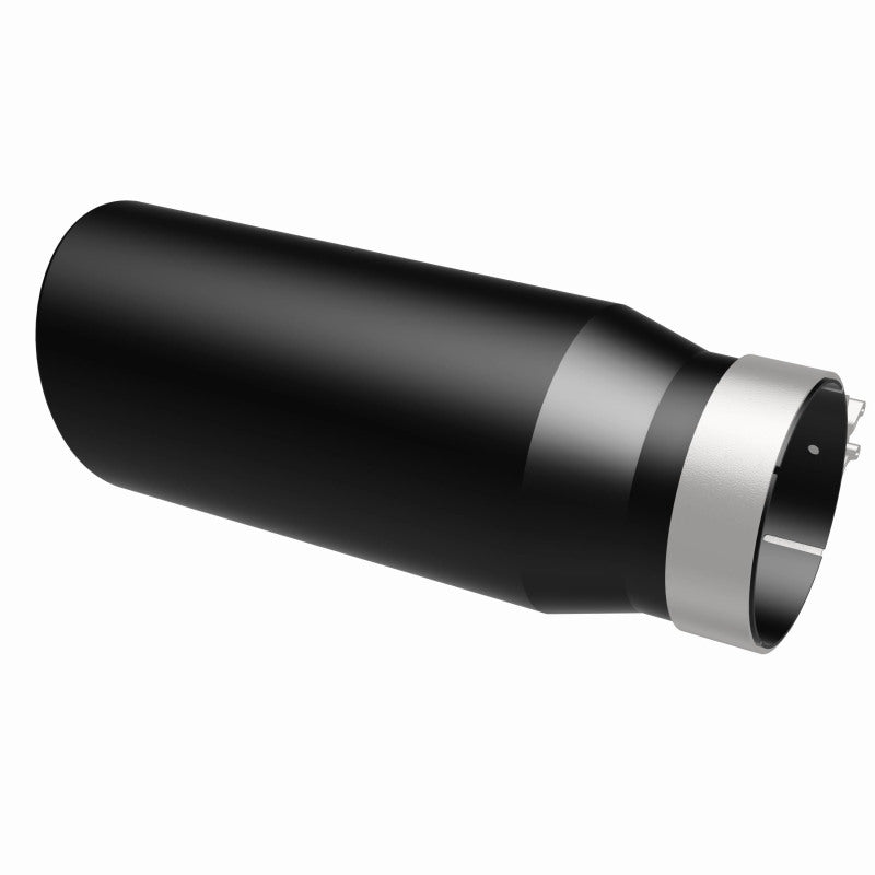 Magnaflow Tip Stainless Black Coated Single Wall Round Single Outlet 5in Dia 4in Inlet 13in L 35238 35238 360 Degree Image Set
