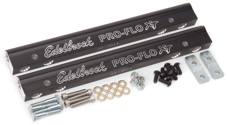 Edelbrock EFI Fuel Rail Kit SBC Pro-Flo XT for use on 7137 Intake 3627 Photo - Primary