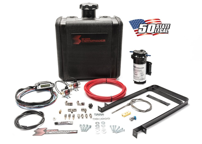 Snow Performance Stg 3 Boost Cooler Water Injection Kit TD (Red Hi-Temp Tubing and Quick Fittings) SNO-50100 SNO-50100 Photo - Primary