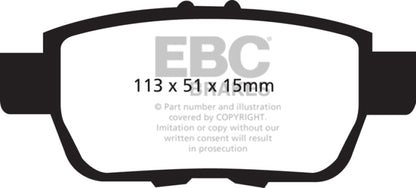 EBC Disc Brake Pad Set UD1103 Photo - Primary