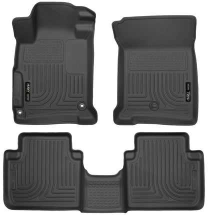 Husky Liners 2013 Honda Accord WeatherBeater Black Front & 2nd Seat Floor Liners 98481 Photo - Primary