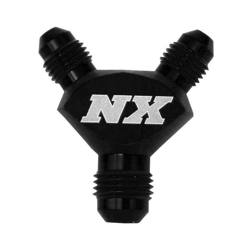 Nitrous Express 4AN x 4AN x 4AN Billte Pure-Flo Y Fitting (Black) 16382 Photo - Primary