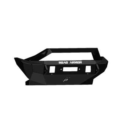 Road Armor 07-18 Jeep Wrangler JK Stealth Front Winch Bumper w/Bar Guard Mid Width - Tex Blk 5072F3B 5072F3B Photo - Primary