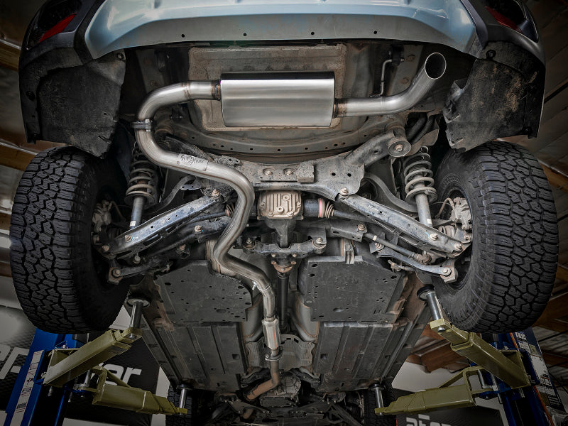 aFe POWER Takeda 2.5in 304 SS Cat-Back Exhaust System Subaru Crosstrek 18-19 H4-2.0L 49-36803 49-36803 Photo - Mounted