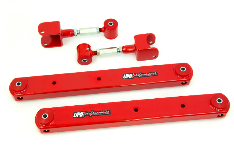 UMI Performance 68-72 GM A-Body Rear Control Arm Kit Fully Boxed Lowers Adjustable Uppers 402125-R 402125-R Photo - Primary