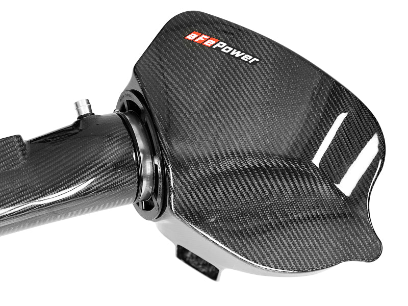 aFe Black Series Carbon Fiber CAIS w/Pro 5R Filter 16-18 BMW M2 (F87) L6-3.0L 58-10004R 58-10004R Photo - Close Up