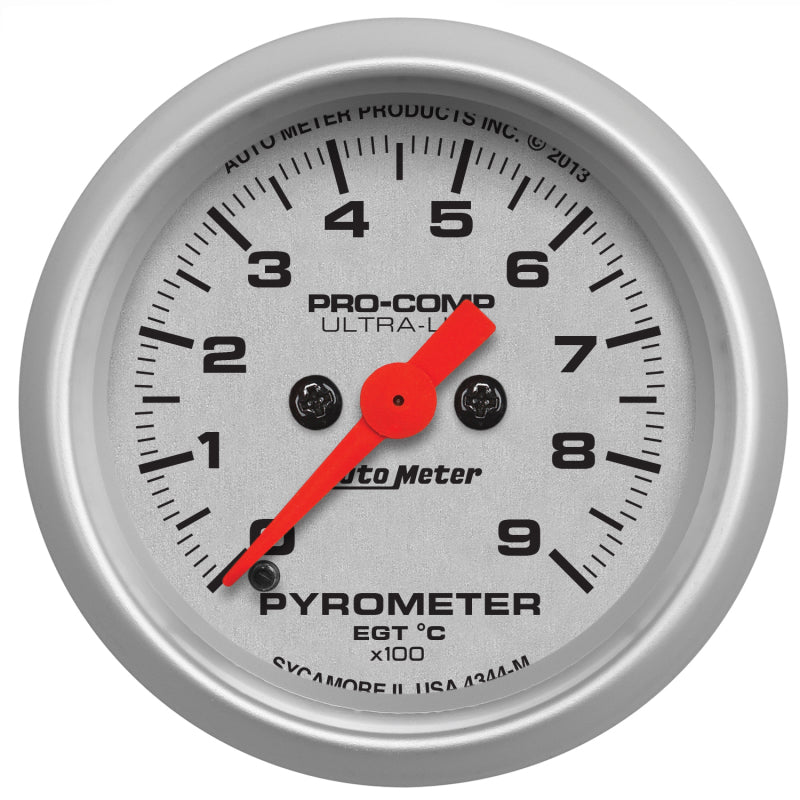 Autometer 2-1/16" Pyrometer, 0-900 °C, Ultra-Lite 4344-M Photo - Primary